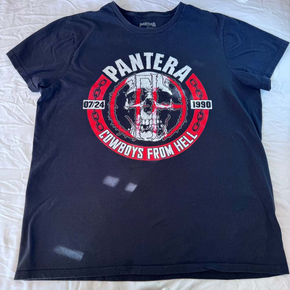 PANTERA COWBOYS FROM HELL T-Shirt XL 7-24-1990 DIMEBAG DARRELL VINNIE PAUL RIP - Picture 2 of 7